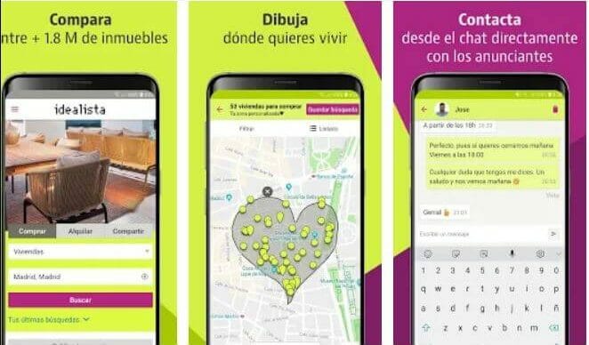screenshot idealista app