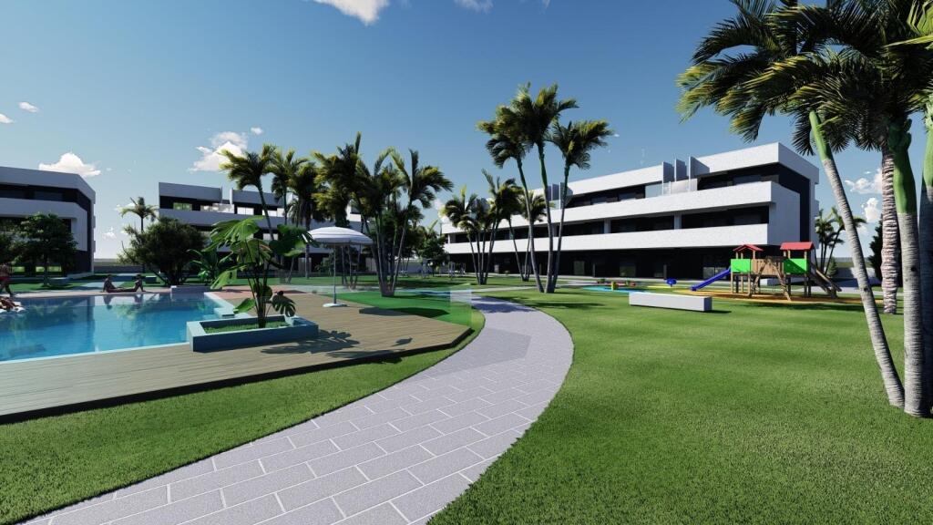 Foto complejo residencial de obra nueva en el raso
