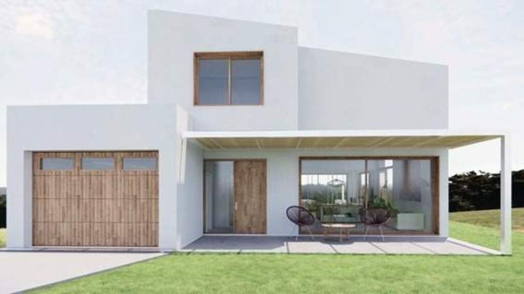 Foto casa de obra nueva en parcela de 990m² totalmente plana