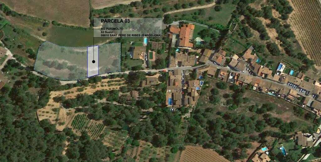 Foto parcela de 990m² totalmente plana en la exclusiva zona de puigmoltó