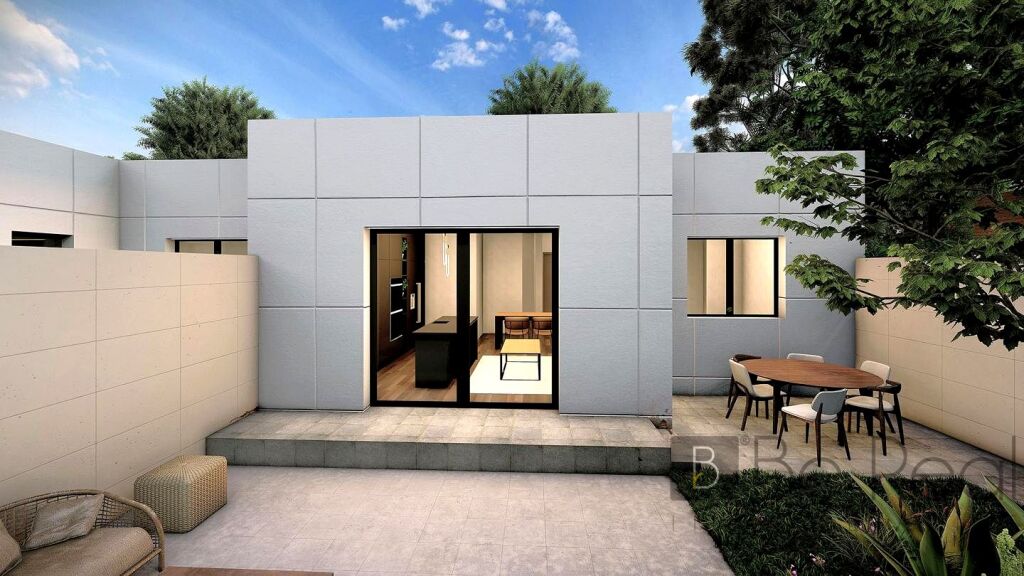 Foto 3ª fase de chalets adosados de una planta en casarrubuelos (madrid)