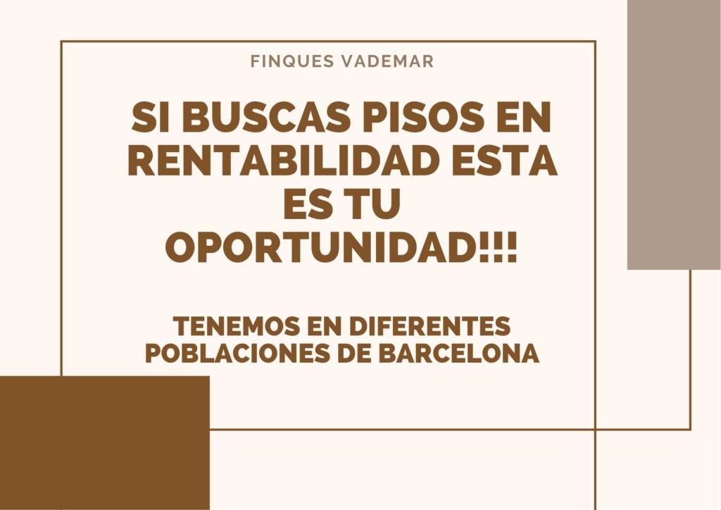 PISO EN SABADELL CON RENTABILIDAD