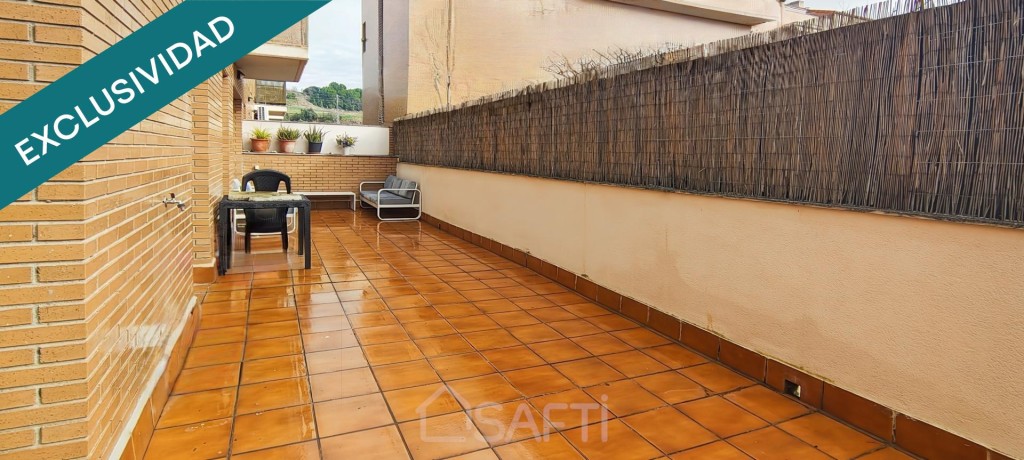 Piso único con espectacular terraza de 40 m².