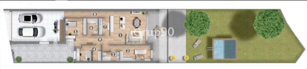 linyola (lleida). obra nueva: casas adosadas de diseño, innovadoras y sostenibles foto grande (2)