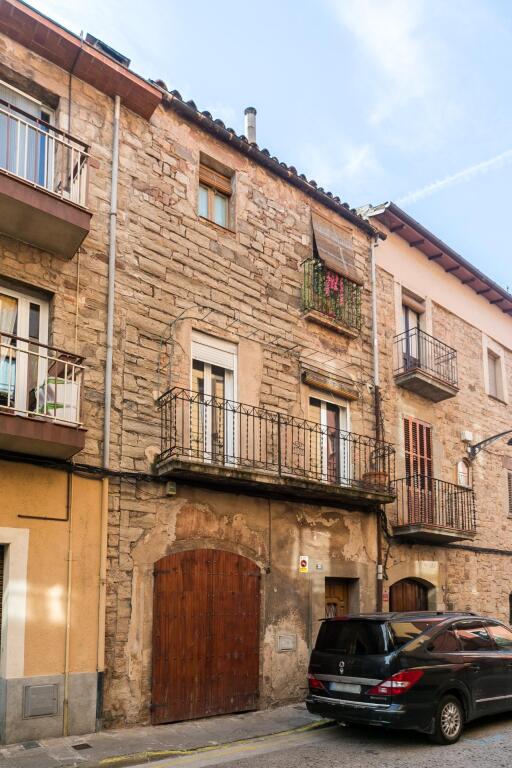 Foto histórica casa en el centro de santpedor