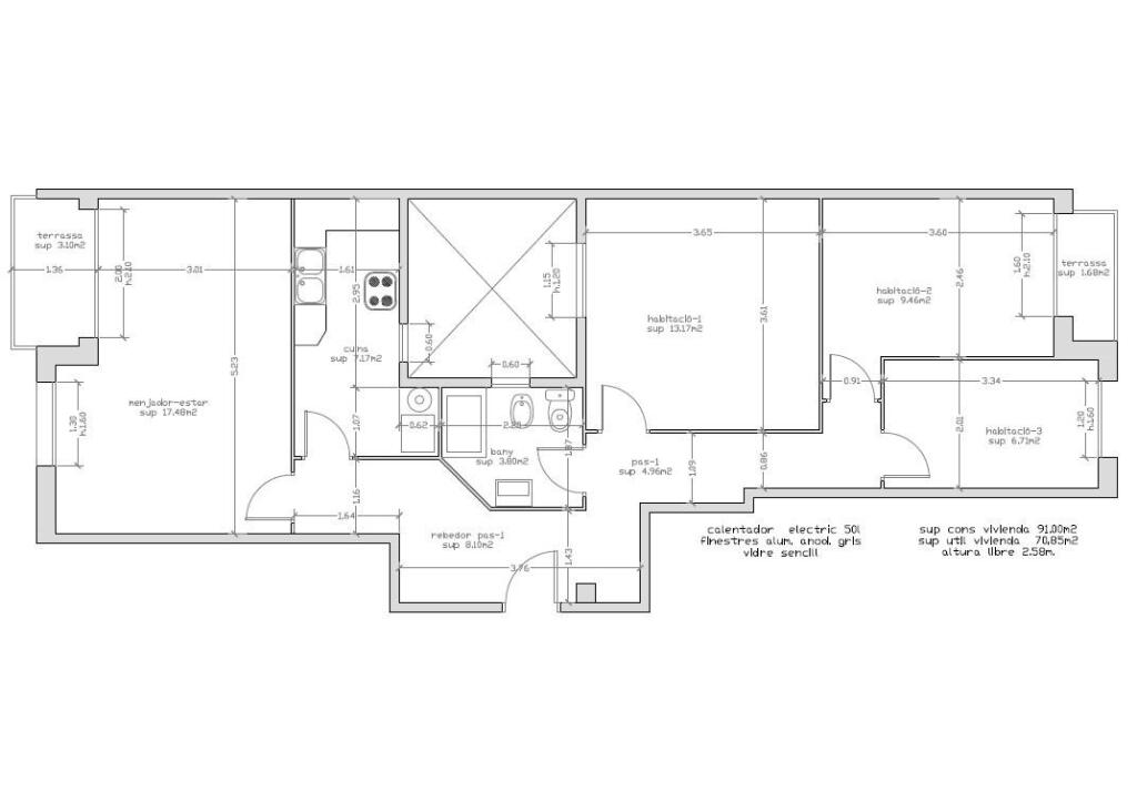 Piso en venta en Santa Bàrbara