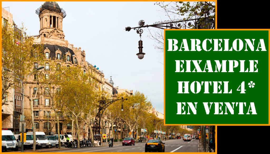 Foto barcelona. hotel 4 estrellas en venta.
