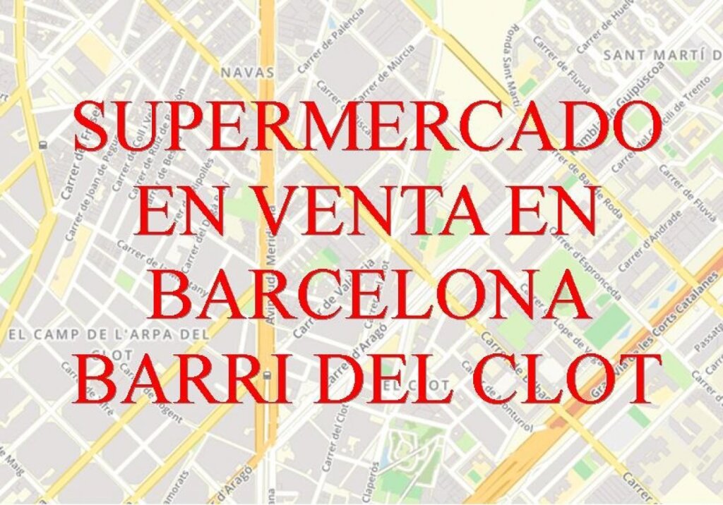 Foto barcelona. barri del clot. local para supermercado en venta.